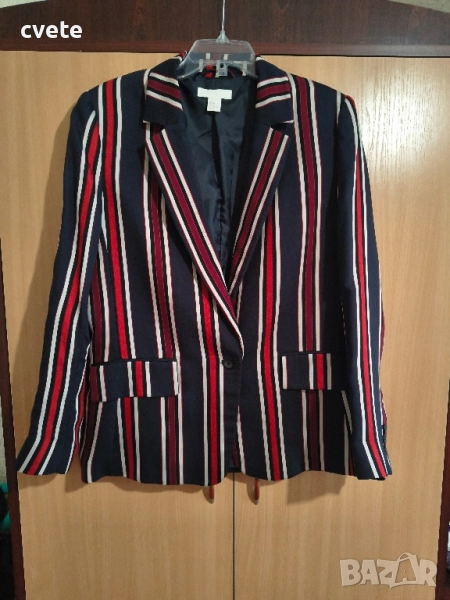 Дамско сако h&m райе, снимка 1