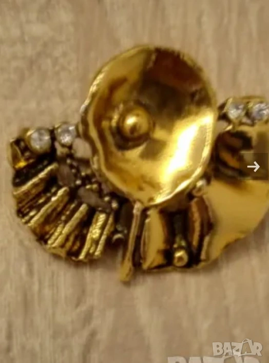 Позлатена брошка , снимка 1