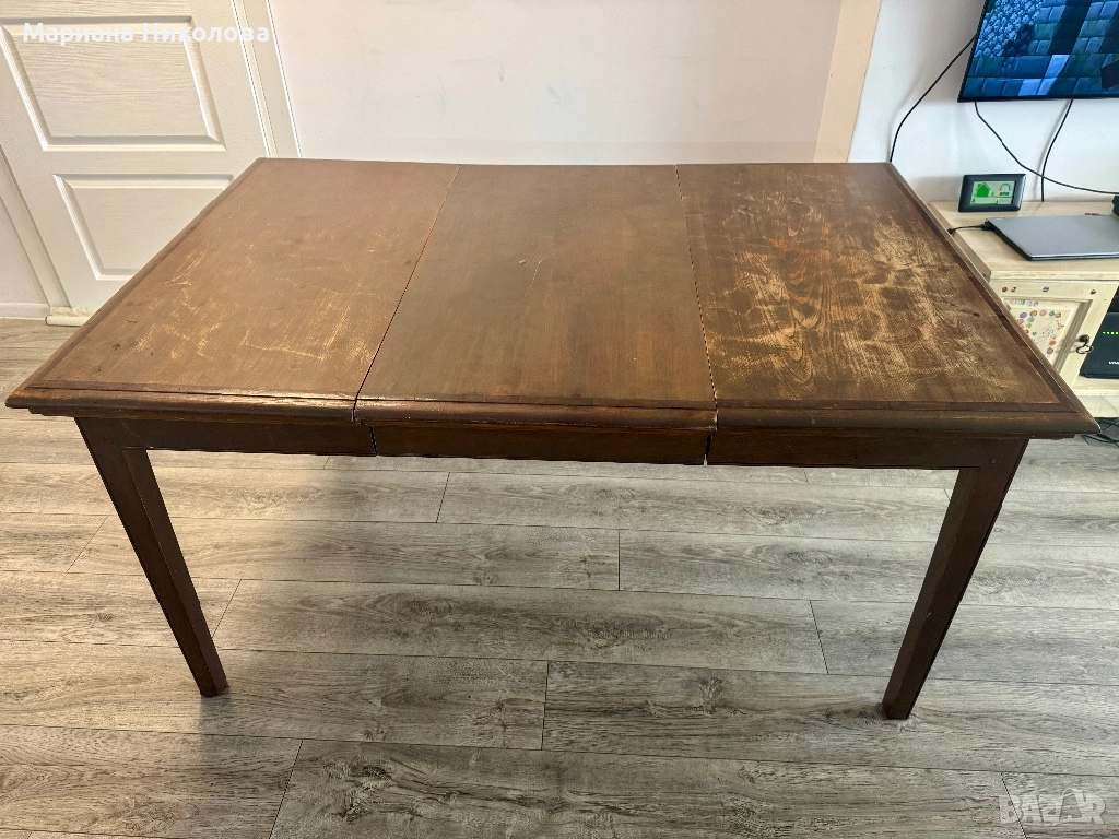 Масивна дървена маса, снимка 1