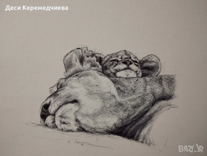 рисунка с химикал Лъвчета, снимка 1