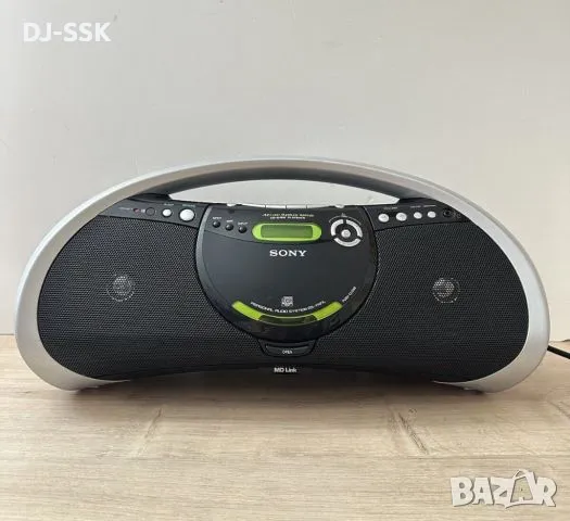 SONY ZS-YN7L MP3 RADIO MD AUX BOOMBOX Ghetto Blaster, снимка 1