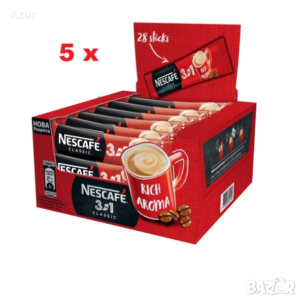 Комбо оферта: NESCAFE 3 в 1 – 5 кутии x 28 бр., снимка 1