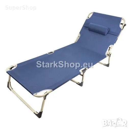 Сгъваем Шезлонг ISMA – Походно Легло с Метална Конструкция 670х1930мм, снимка 1