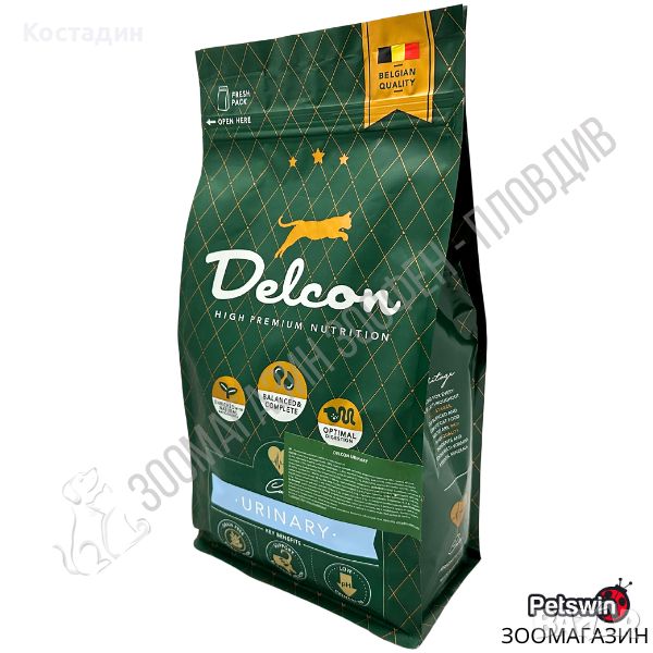 Пълноценна Храна за Котки в Зряла възраст - Urinary - 1.75кг/8.75кг - Delcon Adult Cat Urinary, снимка 1