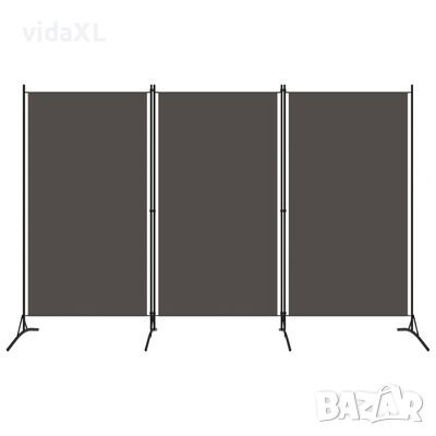 vidaXL Параван за стая, 3 панела, антрацит, 260x180 см(SKU:320733, снимка 1
