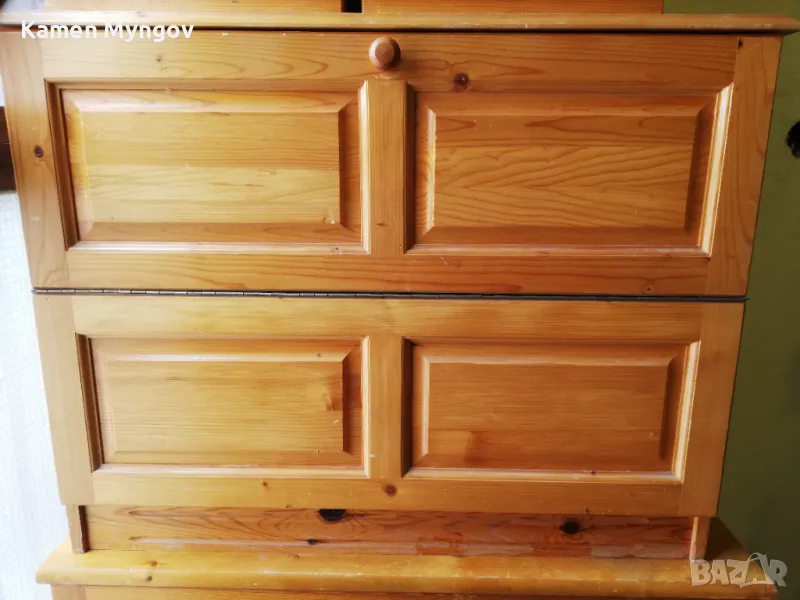 Комплект ракла шкаф с 5 чекмеджета и нощни шкафчета, снимка 1
