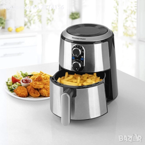Фритюрник с горещ въздух GOURMETmaxx Hot Air Fryer XL, 2.7 литра, снимка 1