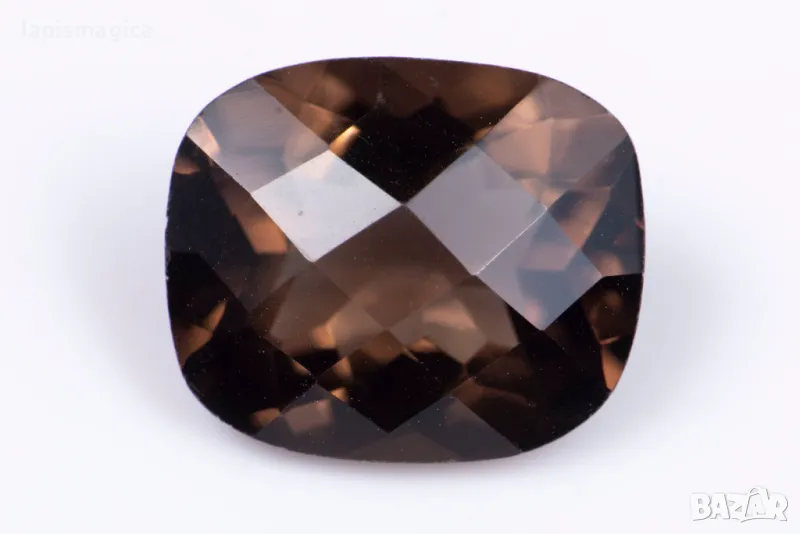 Опушен кварц 4.58ct cushion шлифовка №11, снимка 1