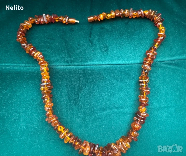 Натурален кехлибарен наниз / гердан – Балтийски кехлибар, снимка 1