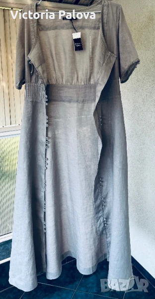 Нова дизайнерска рокля  GUDRUN SJÖDÉN лен, Швеция, снимка 1