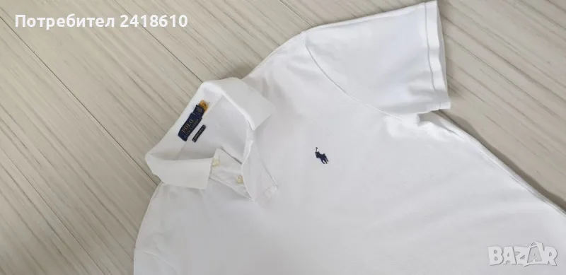 POLO Ralph Lauren Pique Cotton Custom Slim Fit Mens Size L ОРИГИНАЛ! Мъжка Тениска!, снимка 1