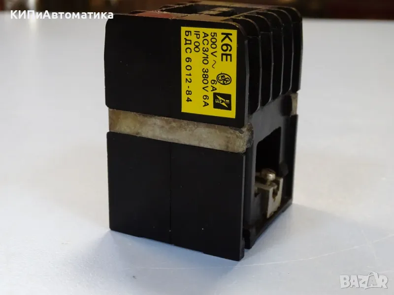 Контактор въздушен К6Е ЕАЗ contactor 380V/6A coil 24VAC, снимка 1