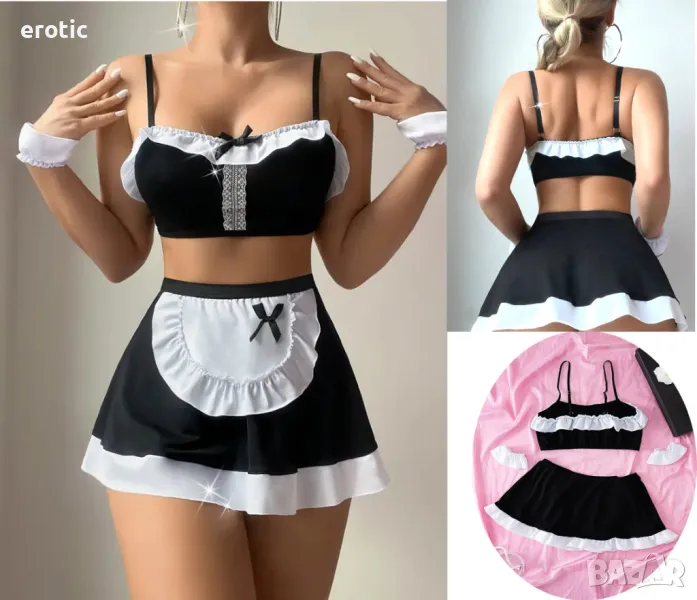 Еротично бельо - съблазнена сексуална прислужница - Код: K2222, снимка 1