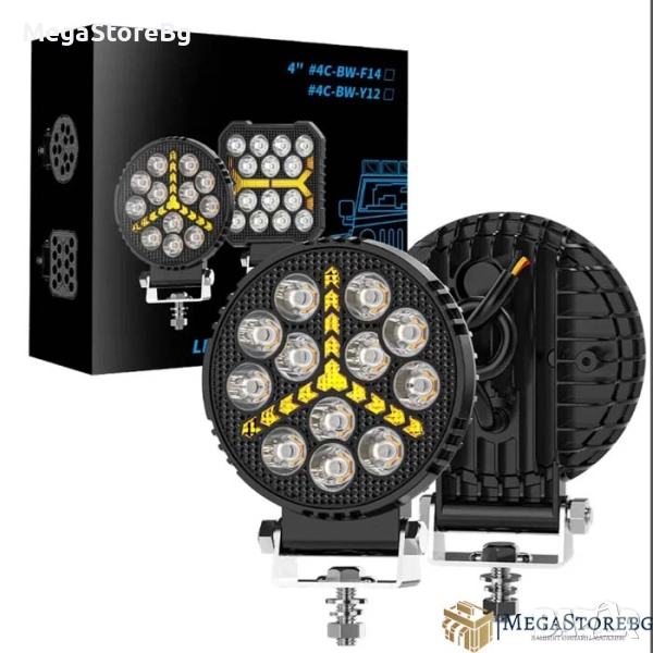 Халоген диоден 124 - 9-80V - 12LED - 19W, снимка 1