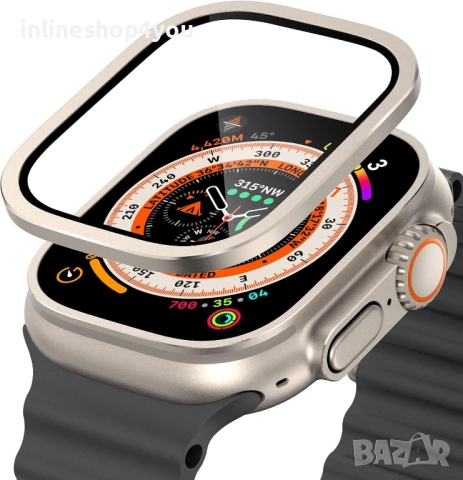 5D Стъклен Протектор за Дисплей за Apple Watch Ultra 1 | Ultra 2, снимка 6 - Смарт гривни - 52563599