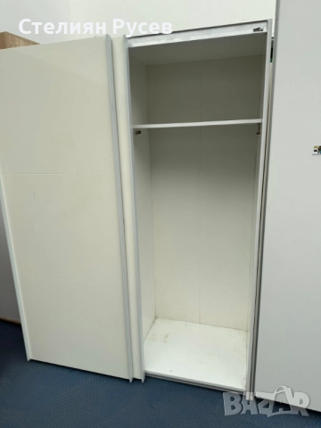 280811  двукрилен MDF МДФ гардероб 150/200см цена 250 лв  или 127.82 евро   д+  -200см висок, 150см , снимка 3 - Гардероби - 51883518