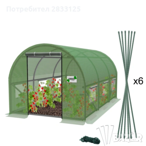 Компактна оранжерия - професионална защита и идеални условия за вашите култури - 3 х 2 х 2м, снимка 12 - Оранжерии - 53750797