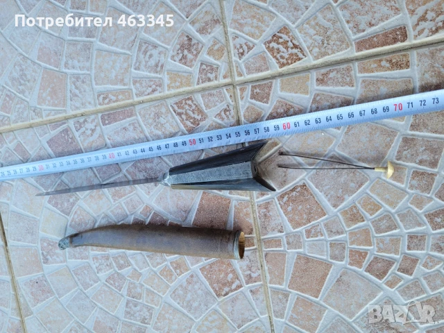 Ножа, кама, ятагановиден критски нож, бичак, снимка 14 - Антикварни и старинни предмети - 50777650