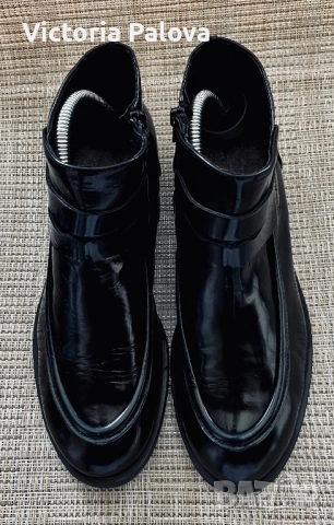 Елегантни кожени боти EMOZIONI  - италиански дизайн, снимка 10 - Дамски боти - 52879214