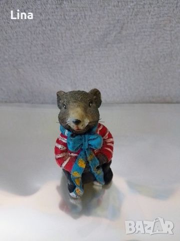   vintage figure fine art mouse , мишка миниатюрна фигурка - сувенир , снимка 6 - Антикварни и старинни предмети - 46321010