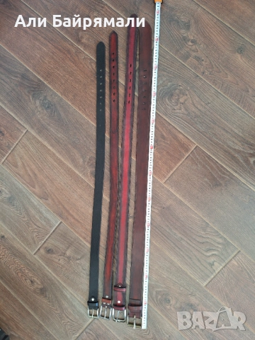 Мъжки ръчно изработени колани от естествена кожа, снимка 2 - Колани - 52773847