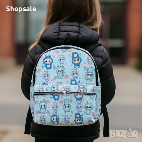 Детска раничка с весели герои – удобство и настроение за всяко дете Лабубу, снимка 6 - Раници - 52056464