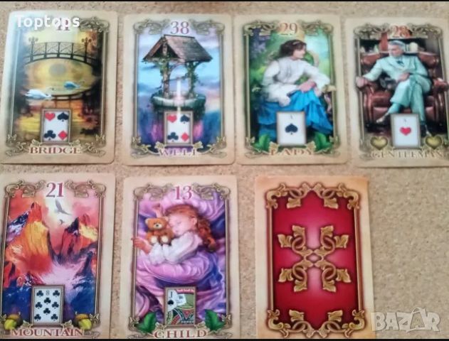 Ленорман карти Марчети: Gilded Reverie Lenormand & Lustrous Lenormand, снимка 9 - Карти за игра - 34665951