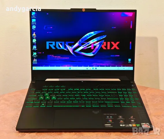 NVidia RTX 4060 8GB/Ryzen 7 7435HS/16GB RAM/512GB SSD/15.6 Full HD IPS 144Hz/ASUS TUF A15 Геймърски, снимка 16 - Лаптопи за игри - 48099163