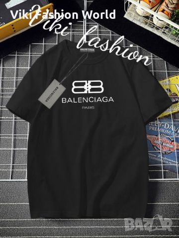 balenciaga тениски , черни къс ръкав , отлично качество, снимка 1 - Тениски - 45533200