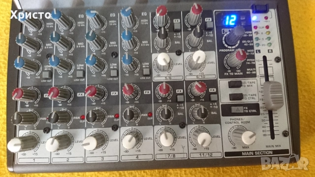 Миксер Behringer XENYX 1202 FX, снимка 3 - Ресийвъри, усилватели, смесителни пултове - 53795373
