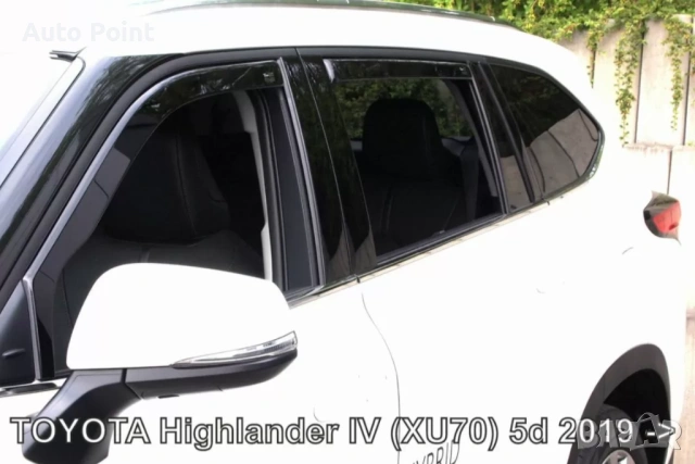 Ветробрани за Toyota Highlander IV (XU70) 5D (2019+) - 4бр. предни и задни Неко, снимка 2 - Аксесоари и консумативи - 53654723