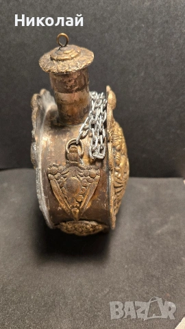 Брутник, фишеклък, барутница Русия, Руска Империя, снимка 3 - Антикварни и старинни предмети - 53939364