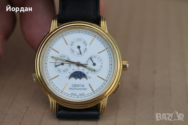 Швейцарски мъжки часовник ''Centiа Multifunction'', снимка 10 - Мъжки - 50896737