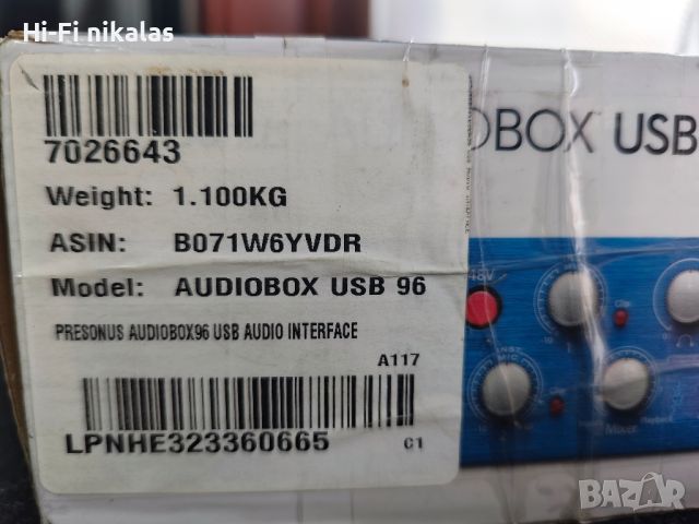 USB аудио интерфейс звукова карта PRESONUS AUDIOBOX USB 96, снимка 7 - Други - 46734788