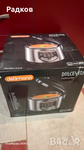Мултикукър Delimano Dolcevita 18in1, снимка 6 - Мултикукъри - 53486194
