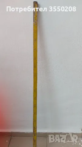 Стар магазинен, дървен метър, снимка 2 - Антикварни и старинни предмети - 49660735