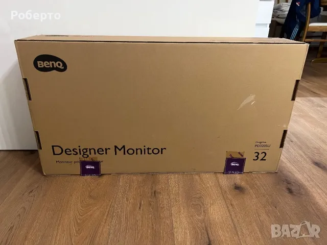 Монитор BenQ PD3205U, 32" Designer Monitor, снимка 4 - Монитори - 48513348