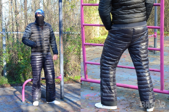 Пухен панталон с гъши пух 90% зимен термо НОВО