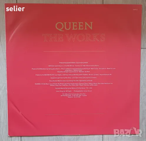 Queen ‎– The Works Издание 1984г Състояние на винила:визуално е VG++,но звучи като NEAR MINT Състоян, снимка 3 - Грамофонни плочи - 49207248