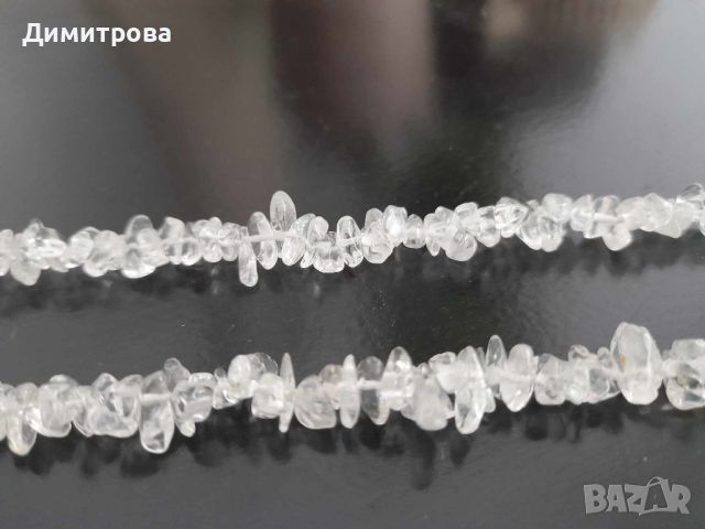 Нов дълъг гердан от планински кристал, снимка 2 - Колиета, медальони, синджири - 46198497