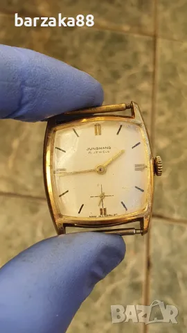 Позлатен часовник Junghans 15 jewels, снимка 2 - Други - 49099668