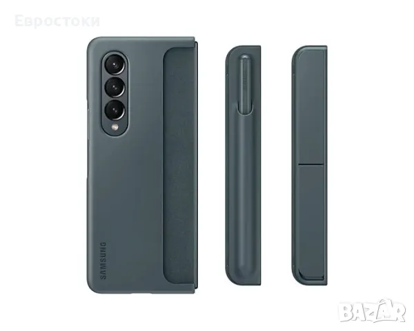 Предпазен калъф Samsung Standing Cover with Pen за Galaxy Z Fold4, зелено Твърд пластмасов калъф , снимка 1 - Калъфи, кейсове - 47241784