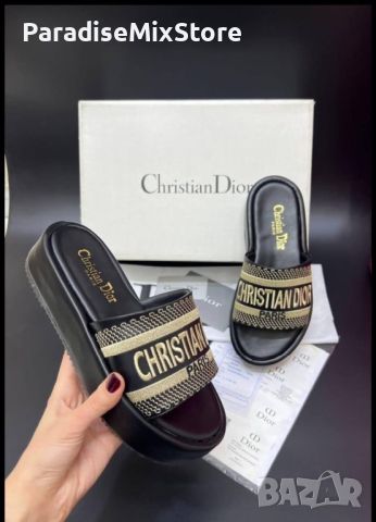 Дамски чехли Christian Dior Реплика ААА+, снимка 1 - Чехли - 45902296