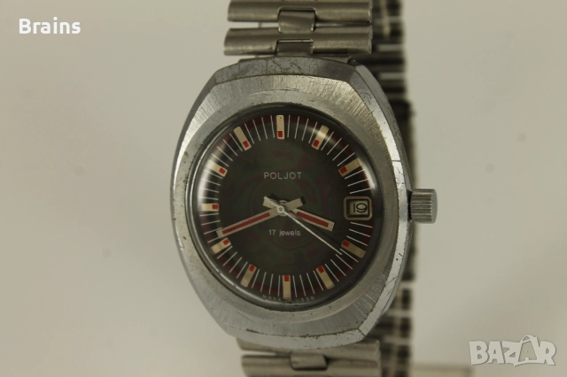 1970's Руски Ръчен Часовник POLJOT 2614.2H, снимка 3 - Мъжки - 51626425
