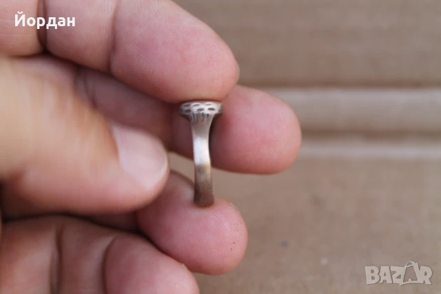 Стар Османски сребърен пръстен, снимка 3 - Пръстени - 51182353