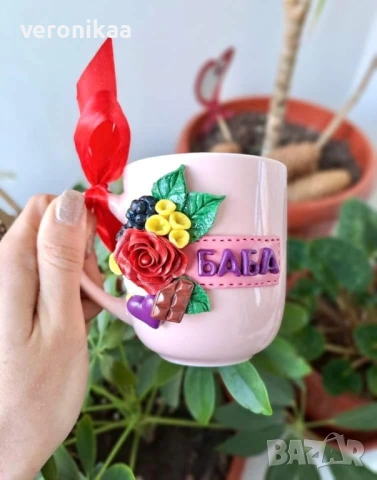 Чаши за 8-ми март - "МАМА", "ЛЕЛЯ", "БАБА" и др. , снимка 4 - Подаръци за жени - 31849561