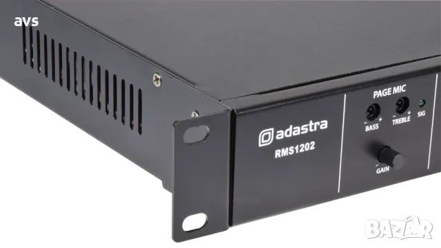 Професионален усилвател Adastra RMS1202 100V, снимка 3 - Други - 49269413