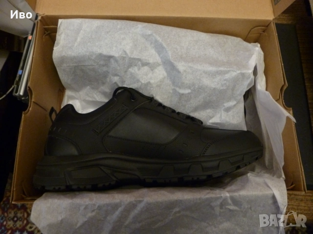 Skechers №46 нови кожени спортни обувки със стелки от Мемори пяна, снимка 3 - Спортни обувки - 53937738