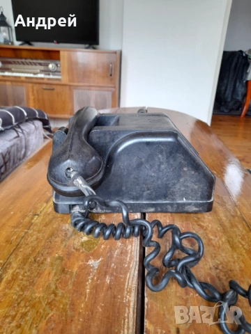 Стар телефон Т-ТМ-60, снимка 4 - Антикварни и старинни предмети - 54271755