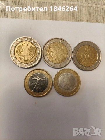 Колекционерски монети от по 1и 2 евро, снимка 2 - Нумизматика и бонистика - 53483827